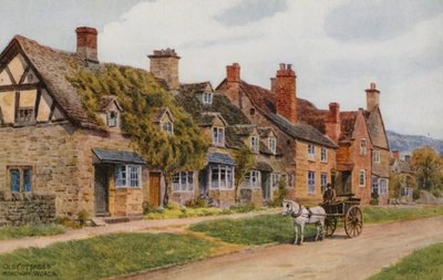 Old Cottages, Broadway, Worcs by Alfred Robert Quinton